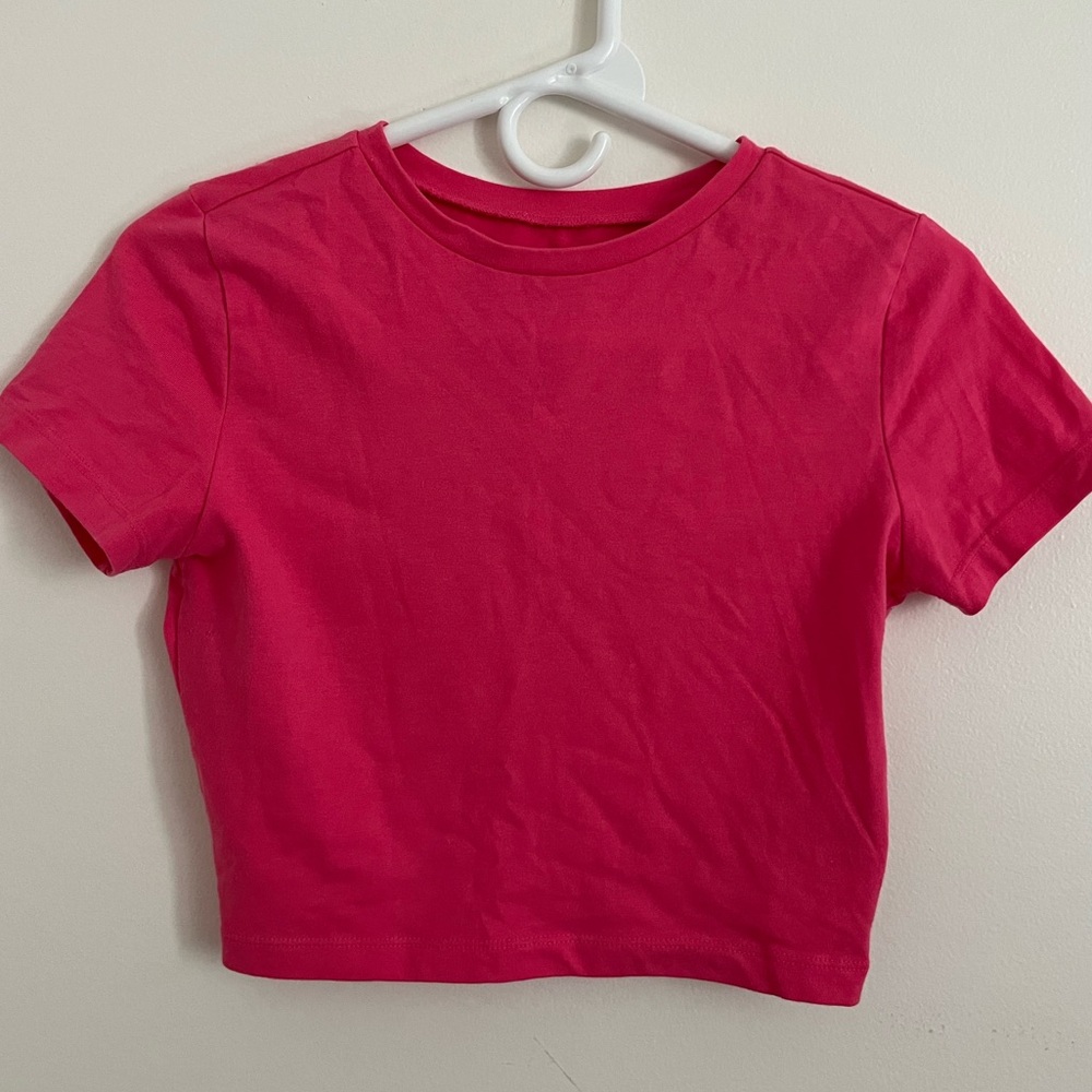 Bright Pink Cropped Top